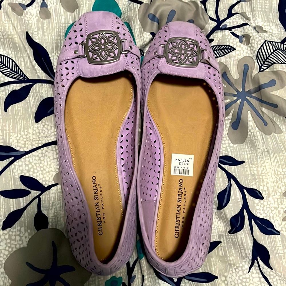 Christian Siriano Lilac flats